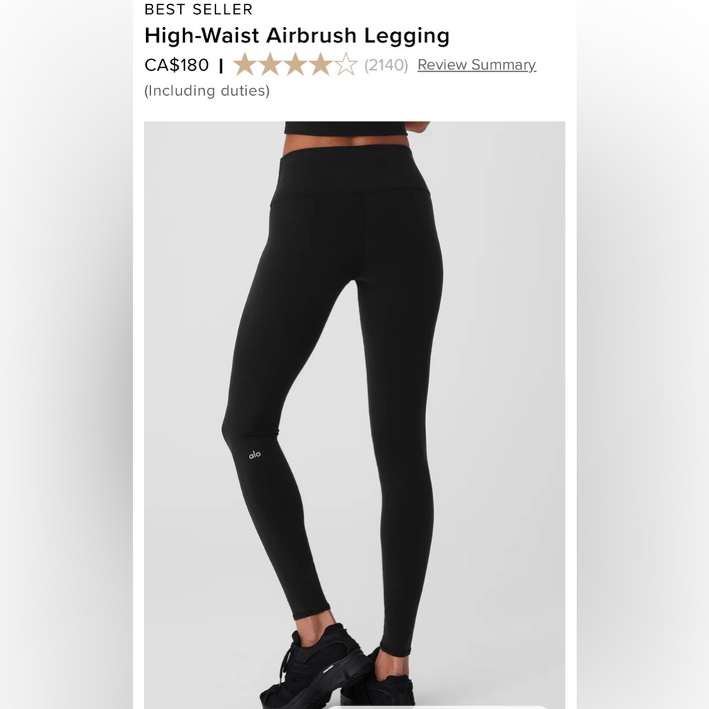 Alo leggings XL BNWT never worn